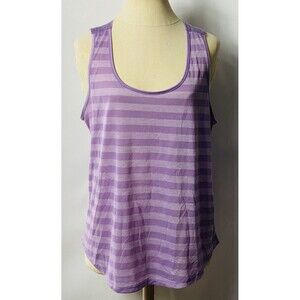 Mine Tank Top With Lace On The Back Purple Size L